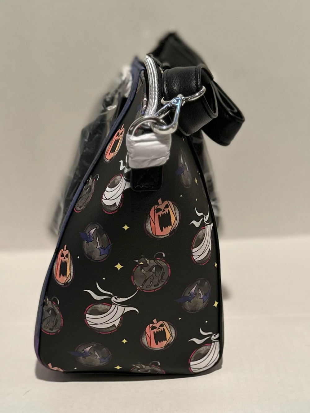 Loungefly Disney NWT The Nightmare Before Christmas Stained Glass Satchel Bag - Picture 2 of 6